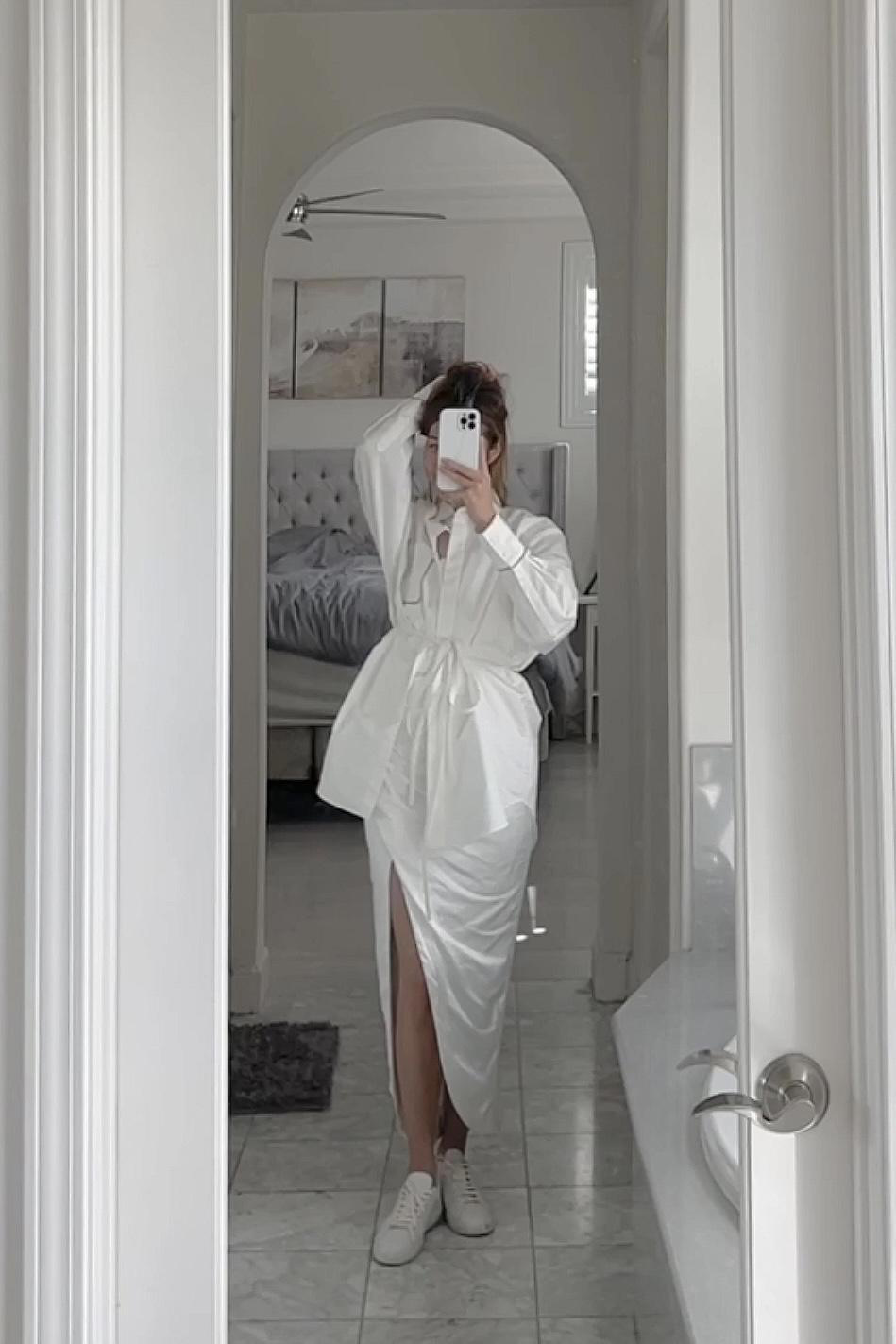 SAINT LAURENT Andy Low-top Leather Sneakers In White