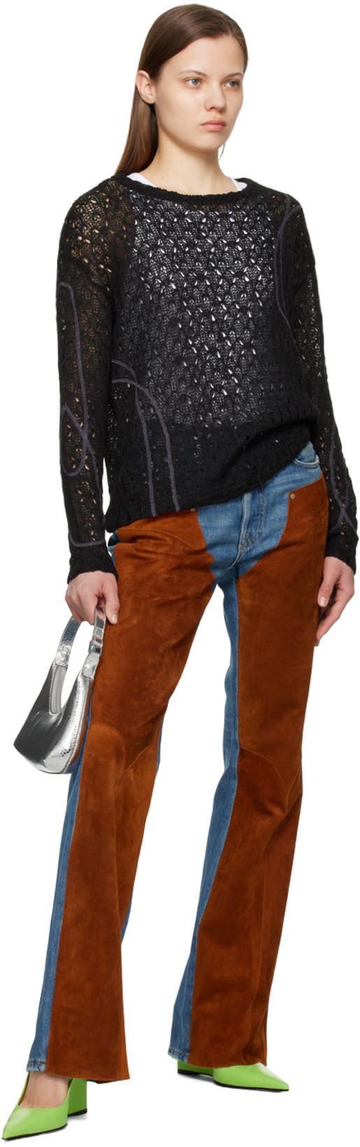 BY FAR Vaughn Wedge Green