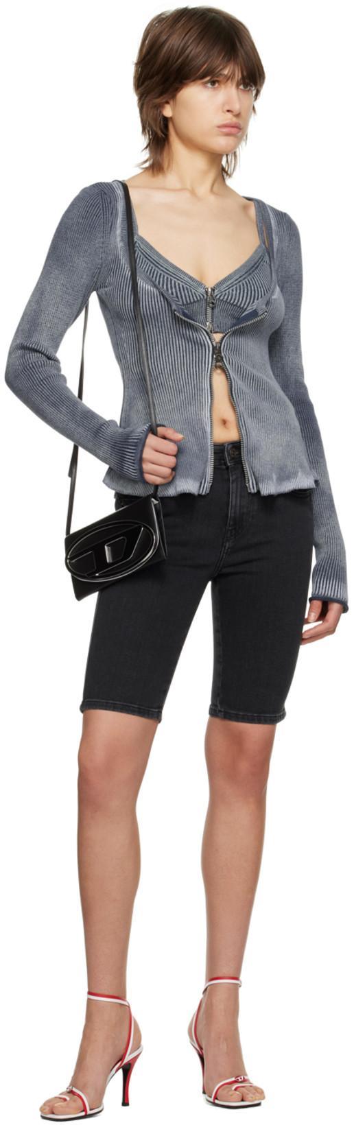 DIESEL Xs 1dr Smooth Leather Top Handle Bag In Black