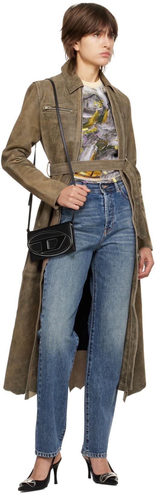 DIESEL Xs 1dr Smooth Leather Top Handle Bag In Black