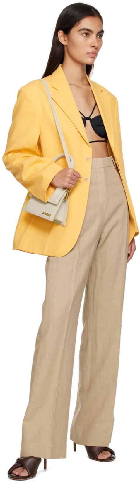 JACQUEMUS La Veste D'homme Blazer In Yellow
