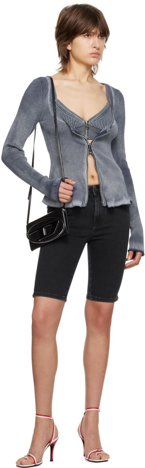 DIESEL Xs 1dr Smooth Leather Top Handle Bag In Black