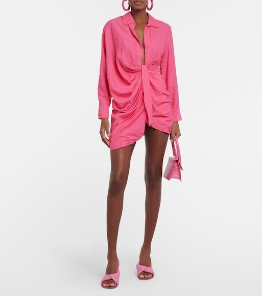 JACQUEMUS Les Mules Bagnu In Pink