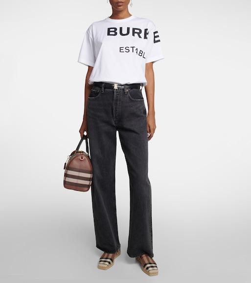 BURBERRY Icon Stripe Square-toe Espadrilles In Birch Brown Check