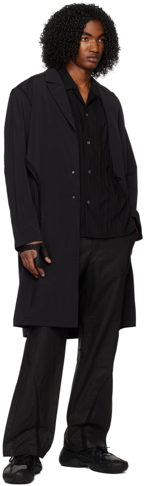 LANVIN Black Polyethylene Athletic Sneakers