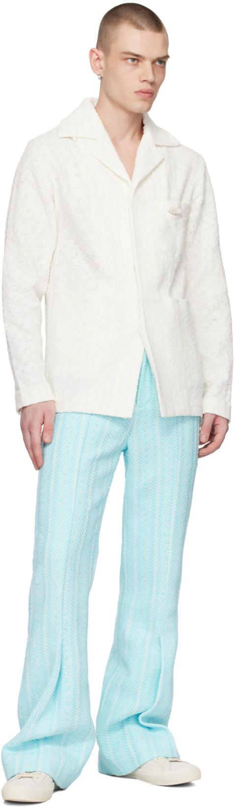 TOM FORD Off-white Nylon Cambridge Low-top Sneakers In White Beige Ivory