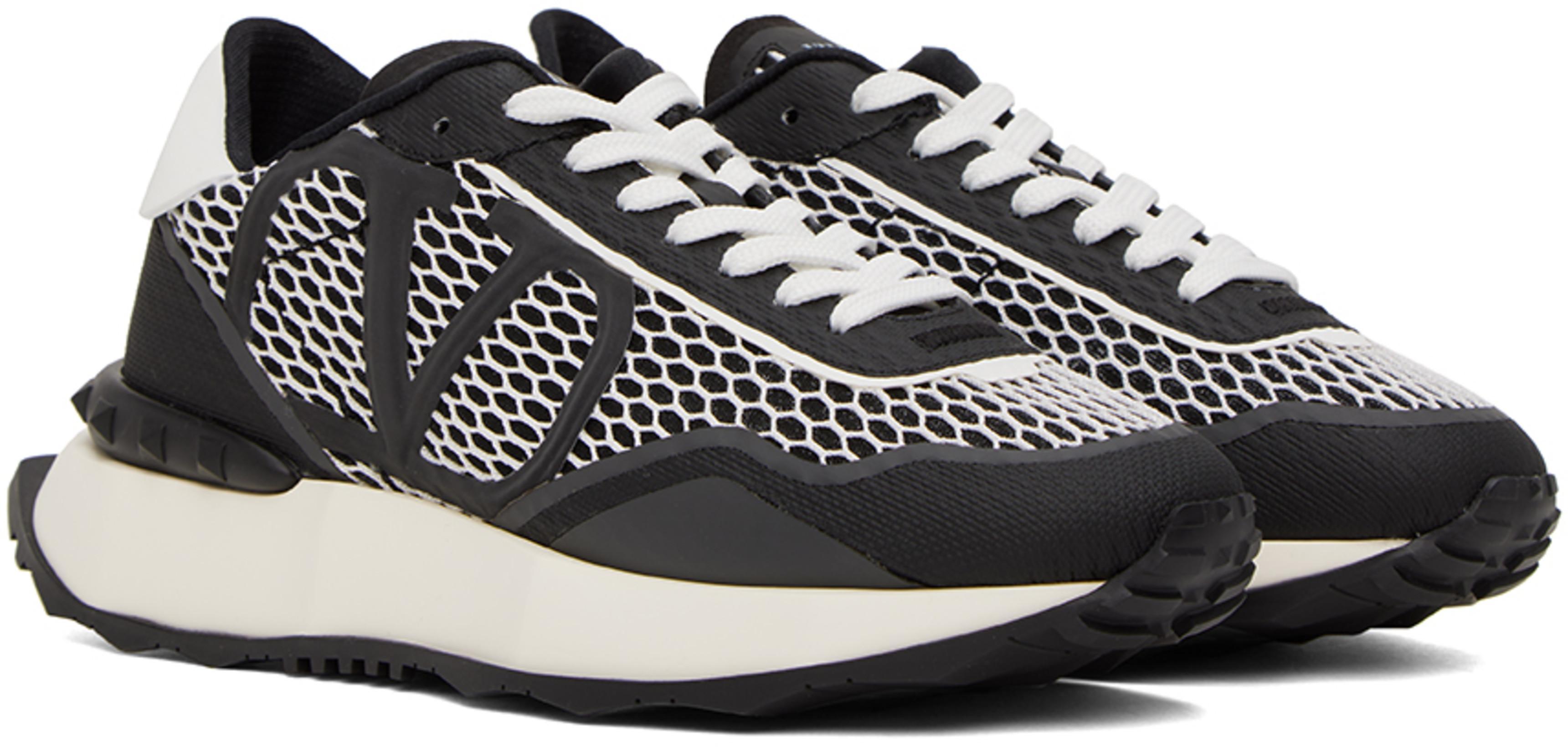 VALENTINO Cotton Crewneck T-shirt With Vltn Print In Nero