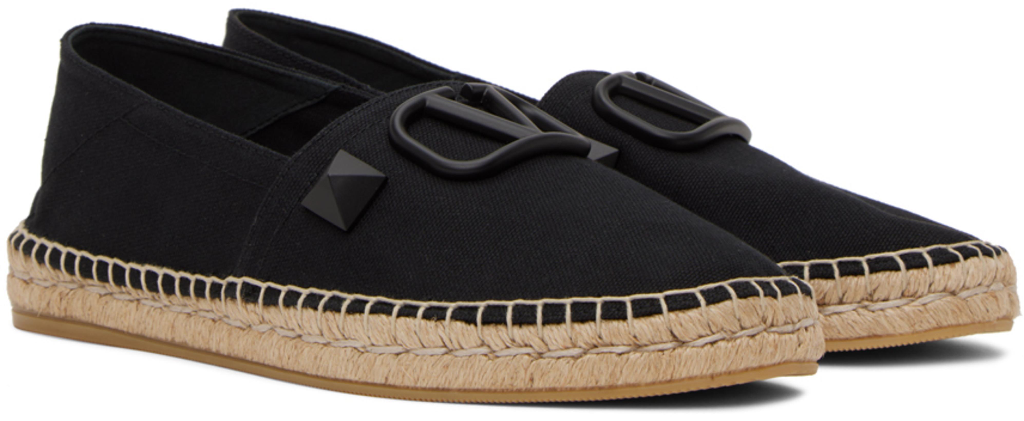 VALENTINO Cotton Crewneck T-shirt With Vltn Print In Nero