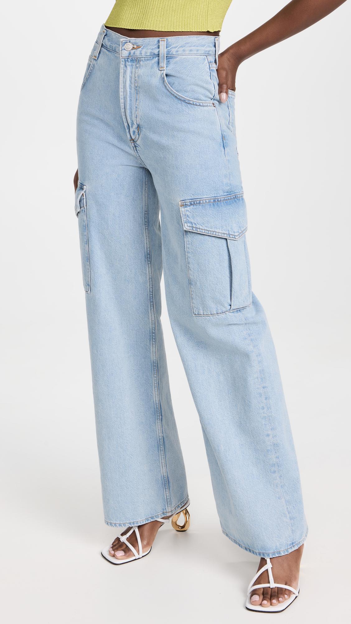 AGOLDE Minka High Rise Cargo Jeans In Realm In Multi