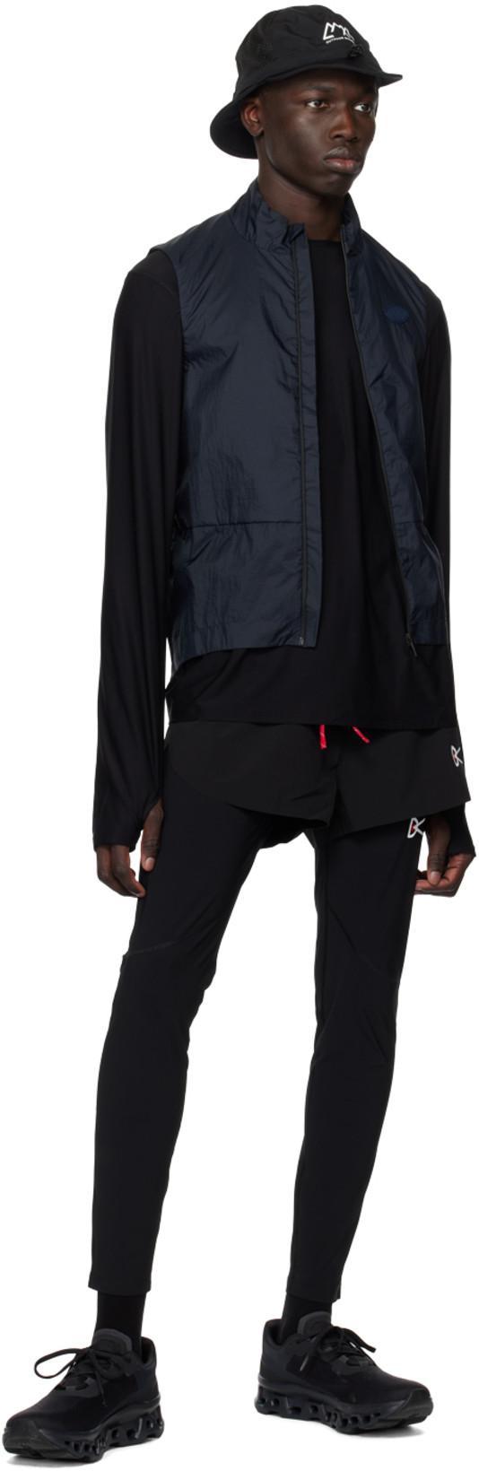 ON Cloudmster Void Rubber-trimmed Mesh Running Sneakers In Black