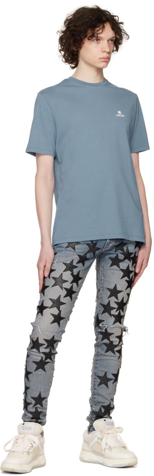 AMIRI Mens White Ma-1 Leather And Mesh Low-top Trainers