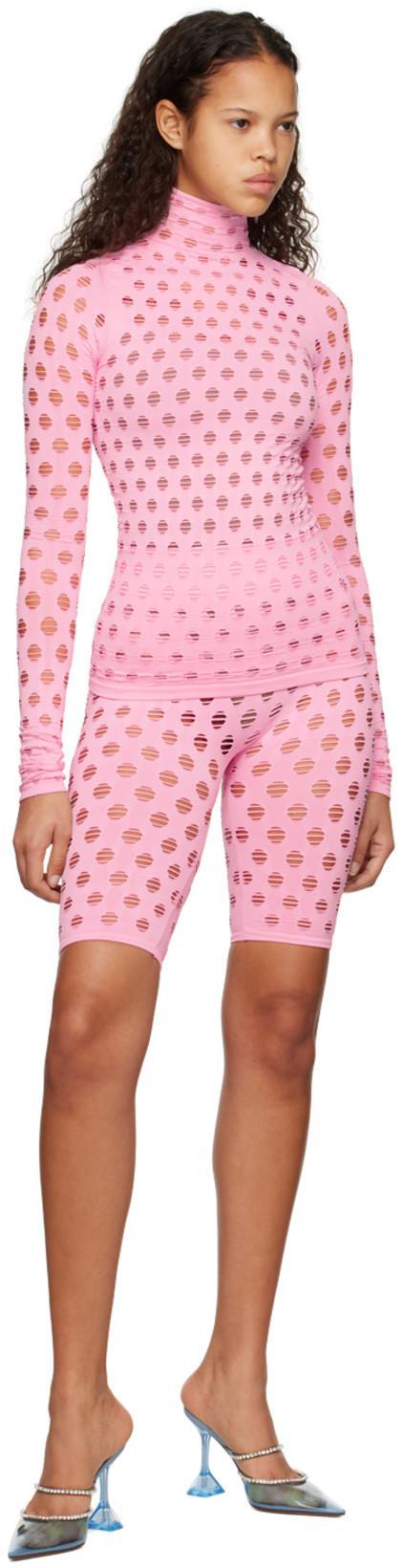 AMINA MUADDI Blue Gilda Glass Heels In Light Blue