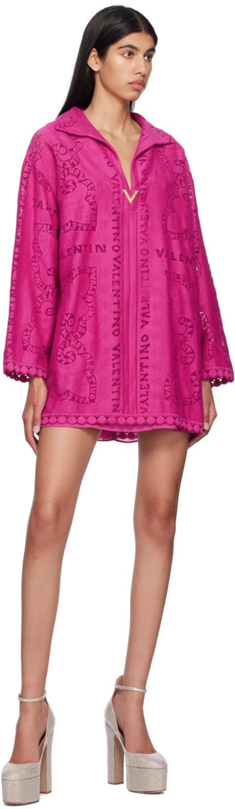 VALENTINO GARAVANI Crystal-embellished Suede Platform Pumps In Crystal Rose