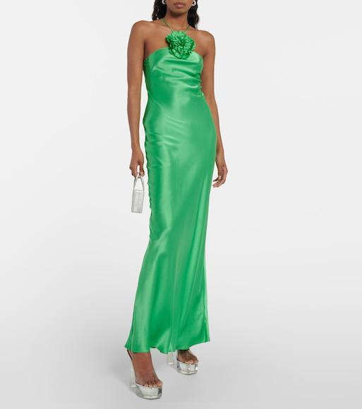 AMINA MUADDI Dalida Glass Pvc Platform Mules In Transparent