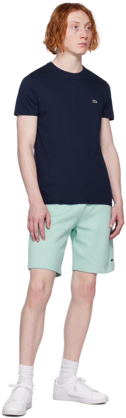 LACOSTE Mens Classic Fit Cotton Jersey T-shirt In Blue