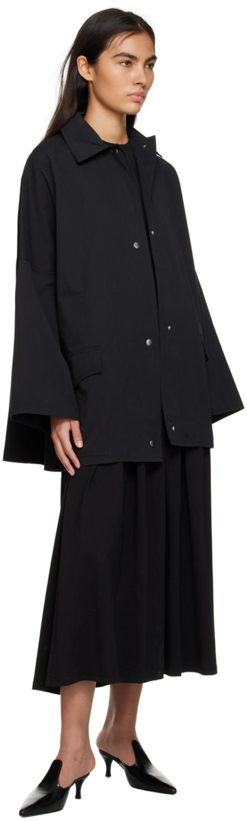 TOTÊME Toteme Organic Cotton Corduroy Overshirt Jacket In Black