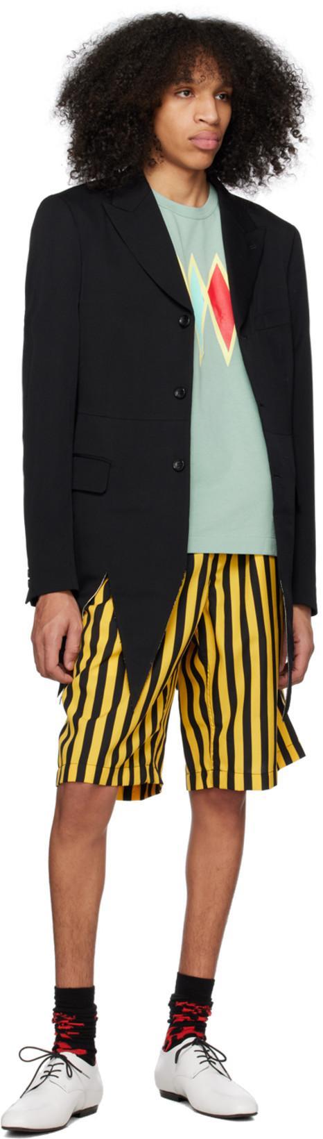 COMME DES GARÇONS HOMME DEUX Black Serrated Blazer In 1 Black