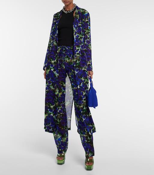 AMINA MUADDI Green Dalida Glass 140 Platform Sandals