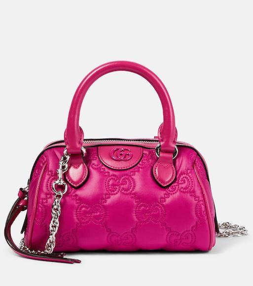 GUCCI Gg Leather Belt In White