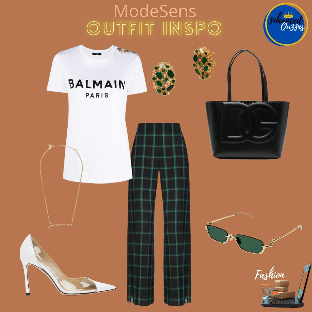 BALMAIN White T-shirt In Multi