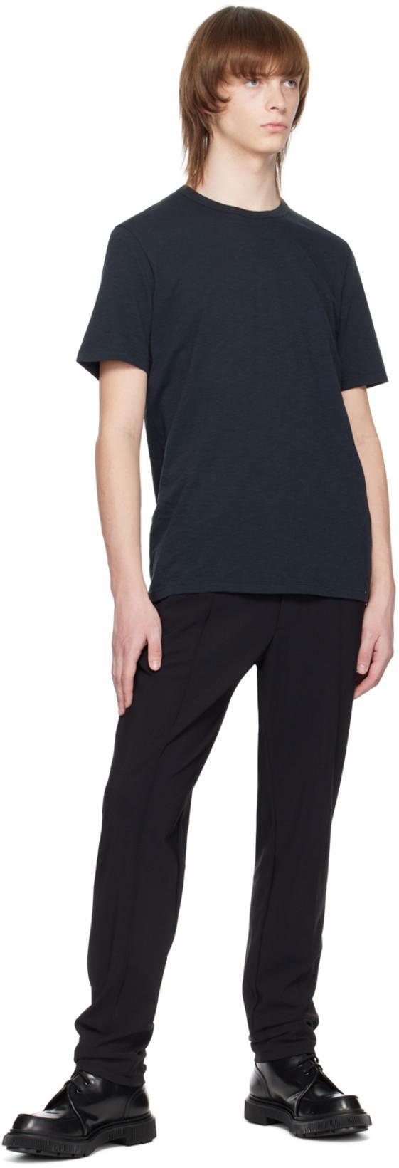 THEORY Cotton Luxe S/s T-shirt In Black