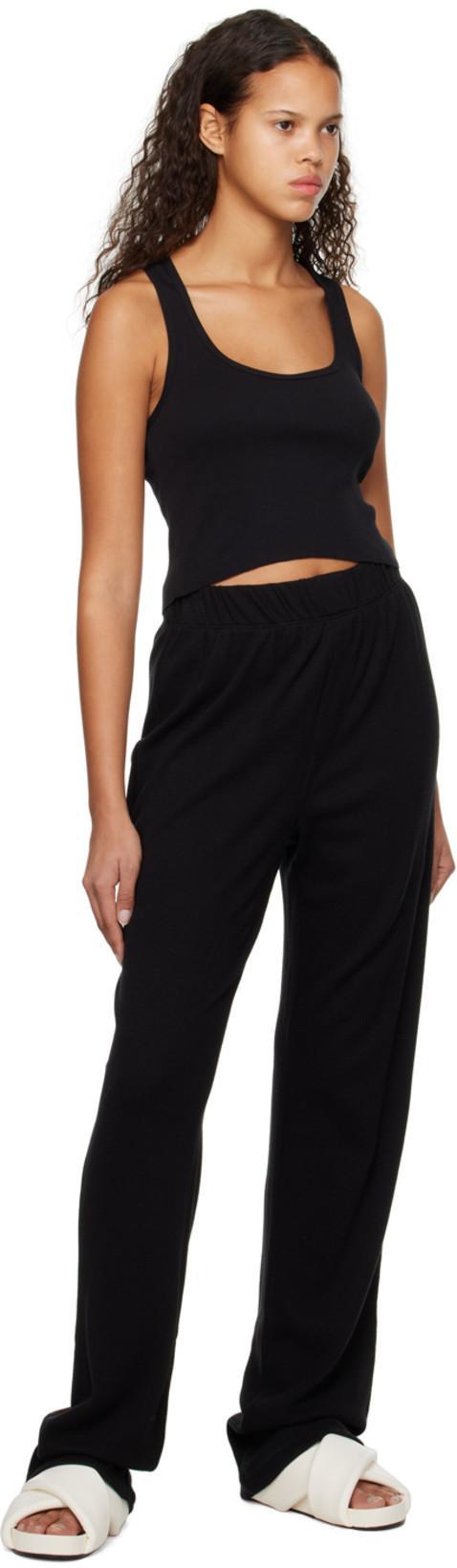 ÉTERNE Black Crop Tank Top