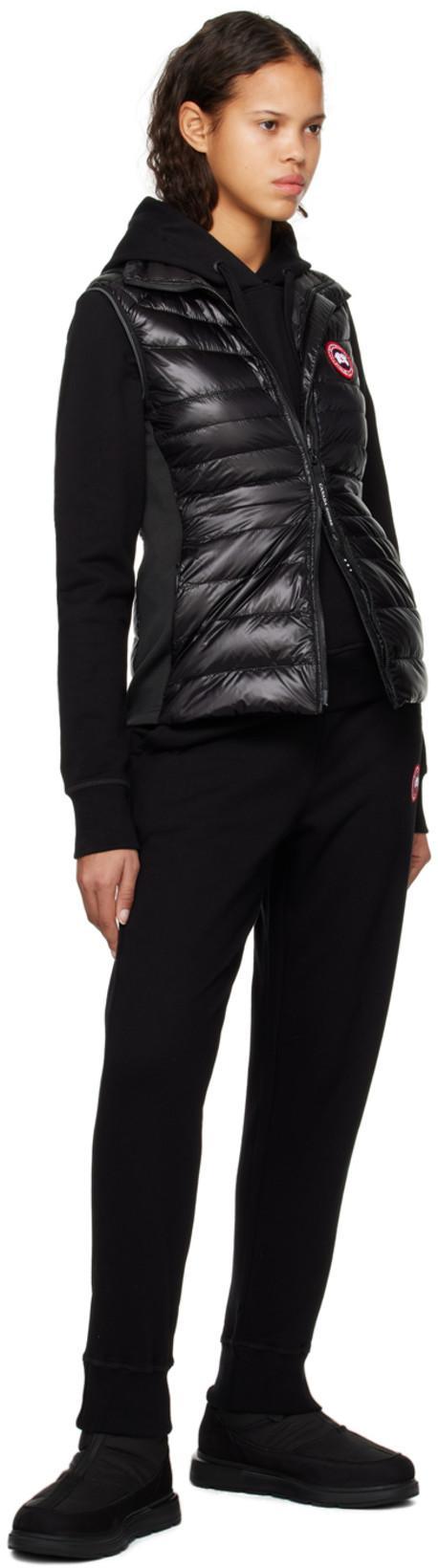 CANADA GOOSE Black Feather Down Hybridge Lite Padded Gilet