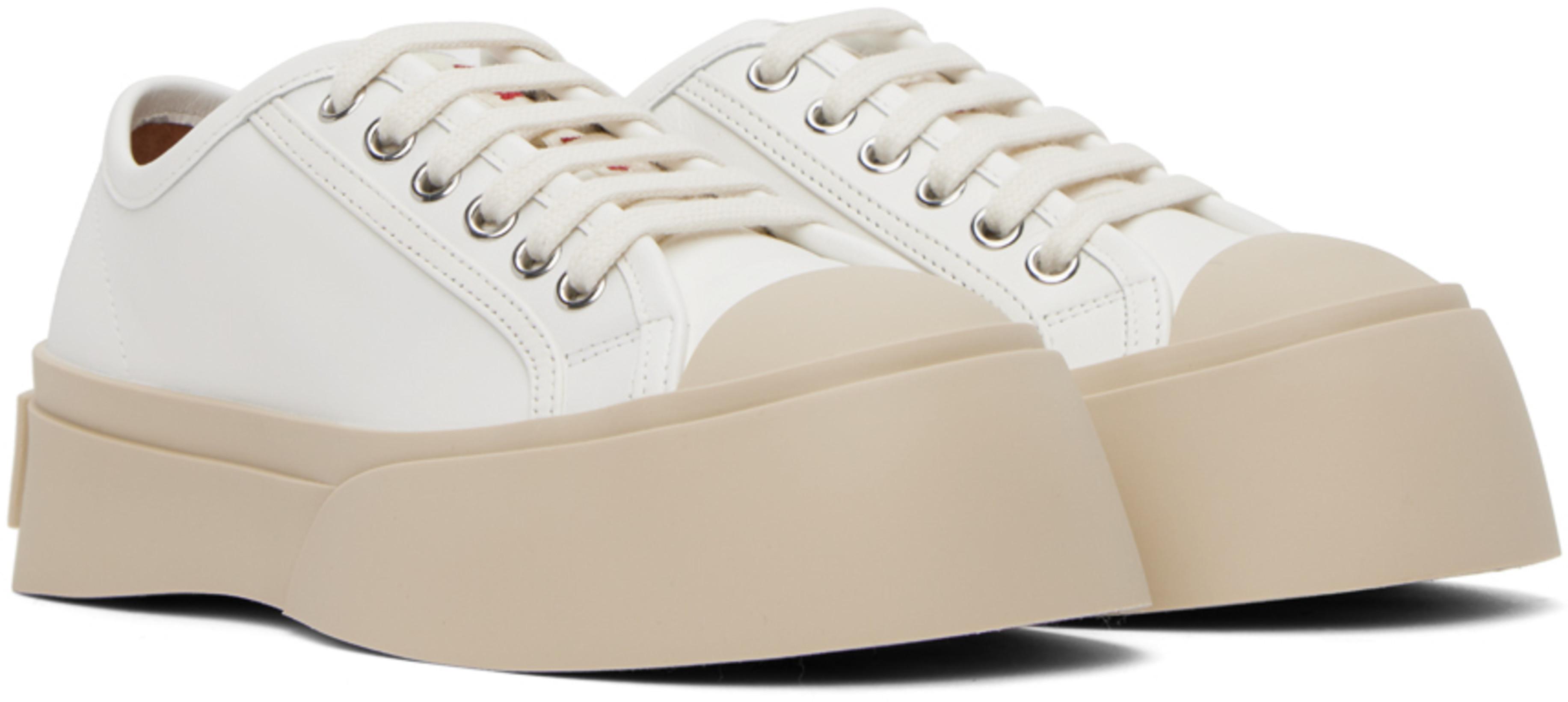 MARNI Color-block Low-top Sneakers In White