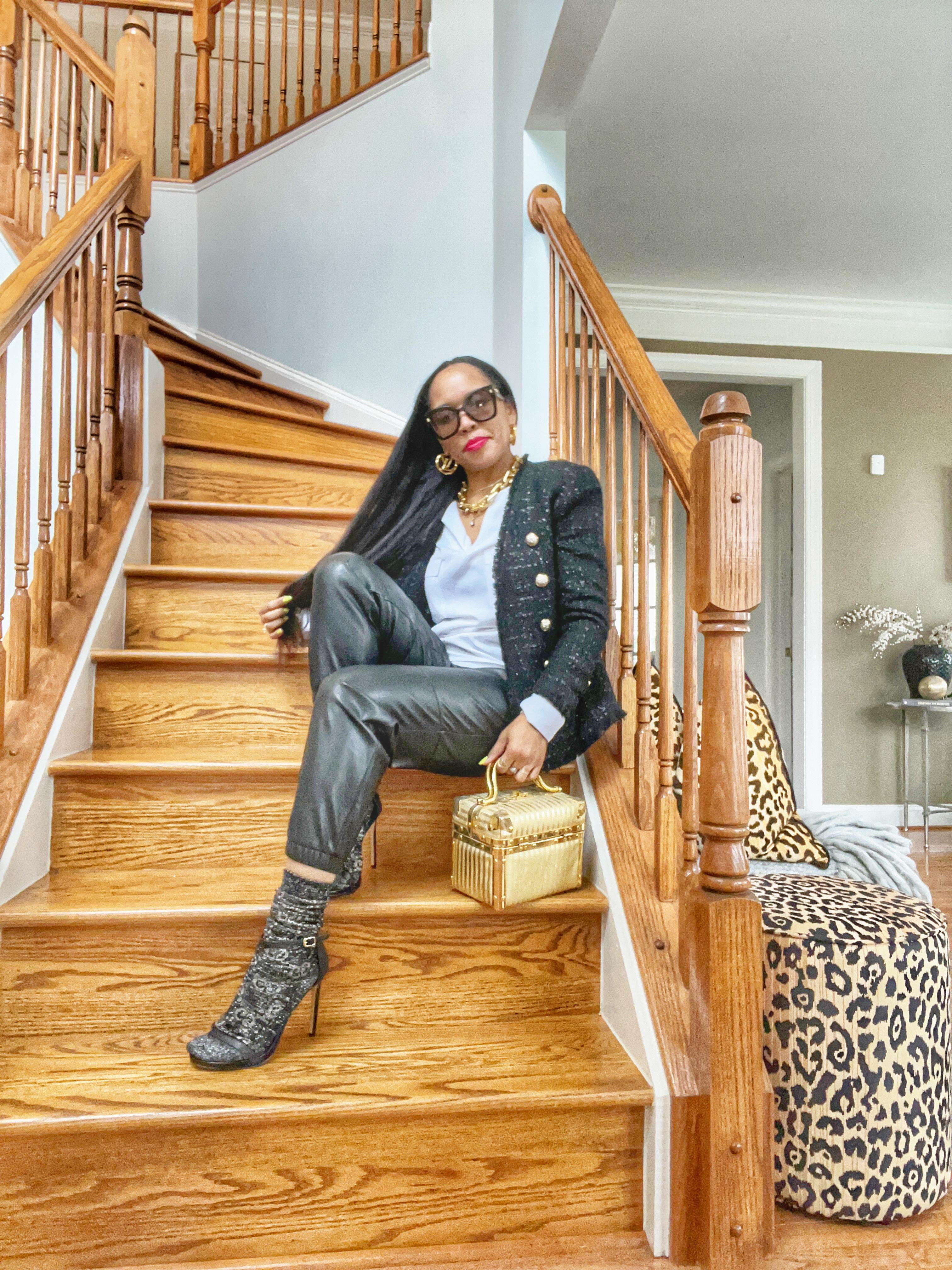 BALMAIN Wool Blazer With Iconic Metal Buttons In Black