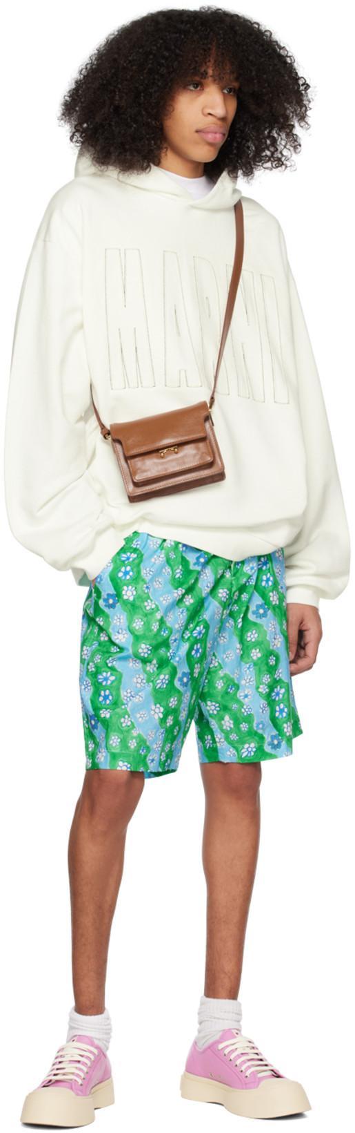 MARNI Logo-print Cotton-jersey T-shirt In White