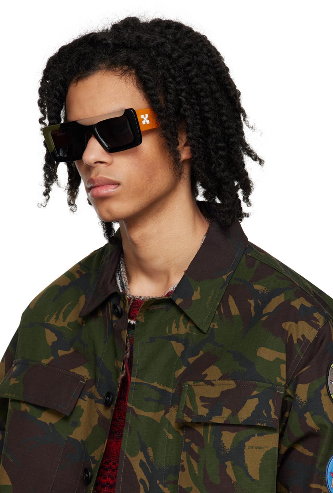 OFF-WHITE Green Camou Patch Field Jacket