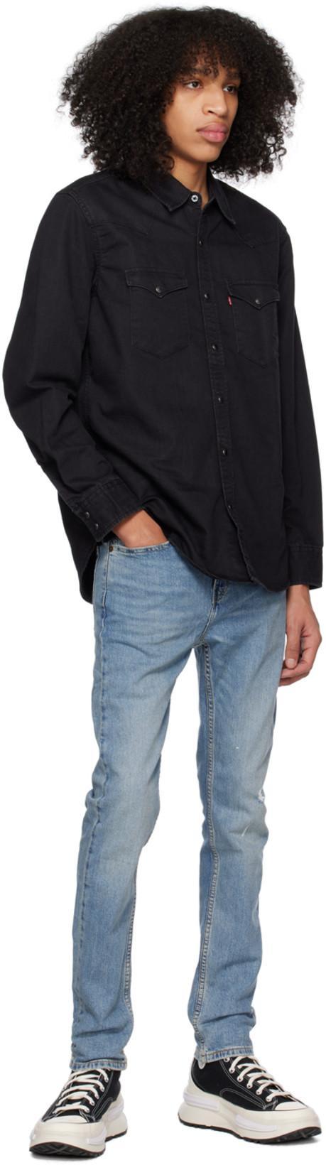 LEVI'S Levis Barstow Western Long Sleeved Shirt Black