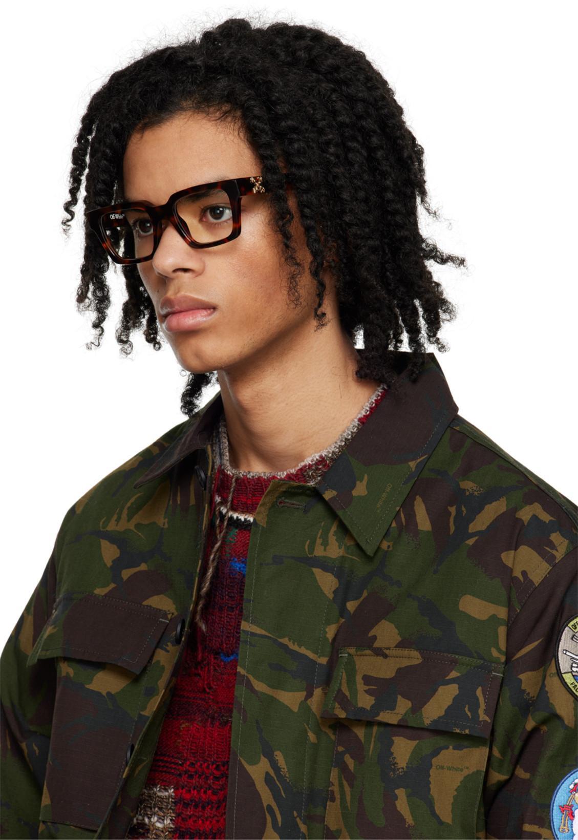 OFF-WHITE Green Camou Patch Field Jacket