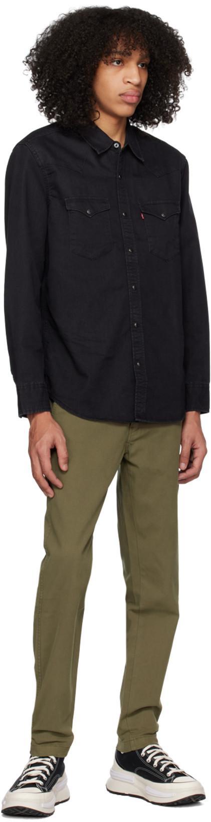 LEVI'S Levis Barstow Western Long Sleeved Shirt Black