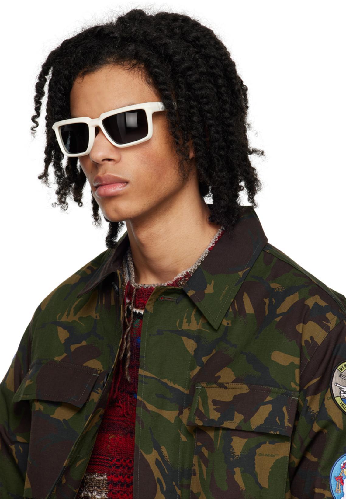 OFF-WHITE Green Camou Patch Field Jacket