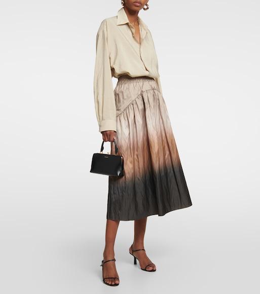 THE ROW Bare Black Leather Sandals