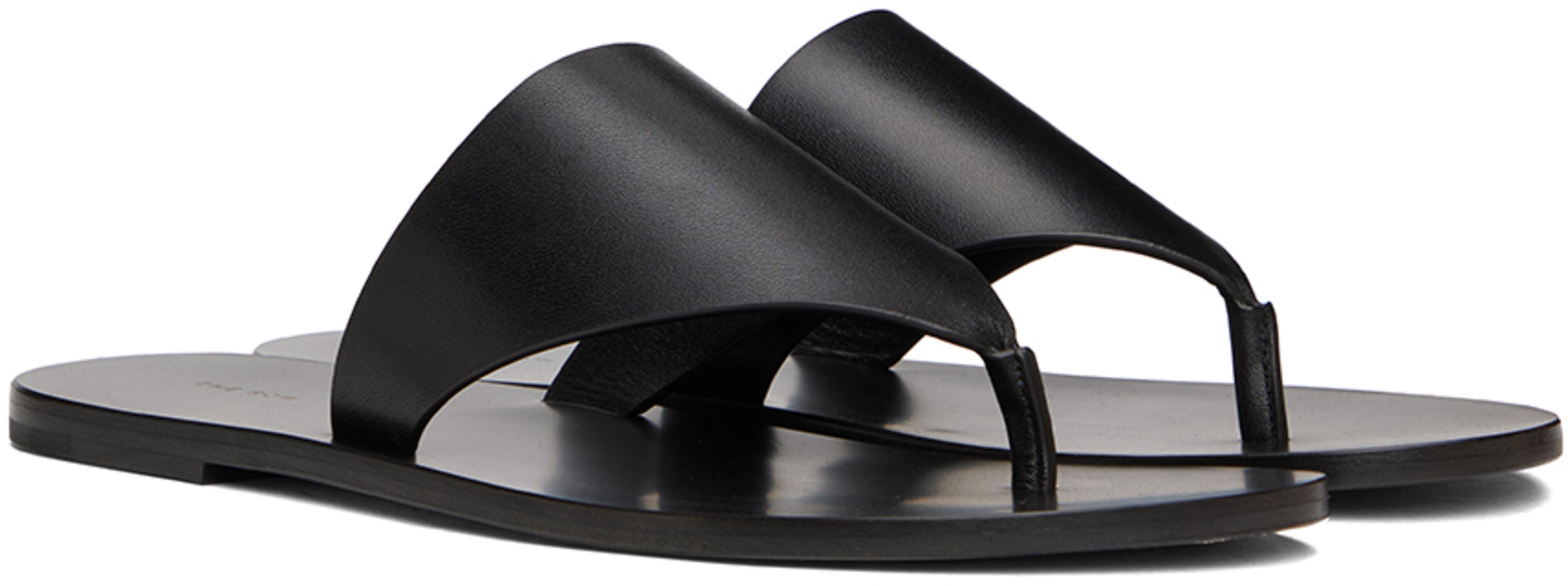 THE ROW Sofia Leather Shoulder Bag In Black