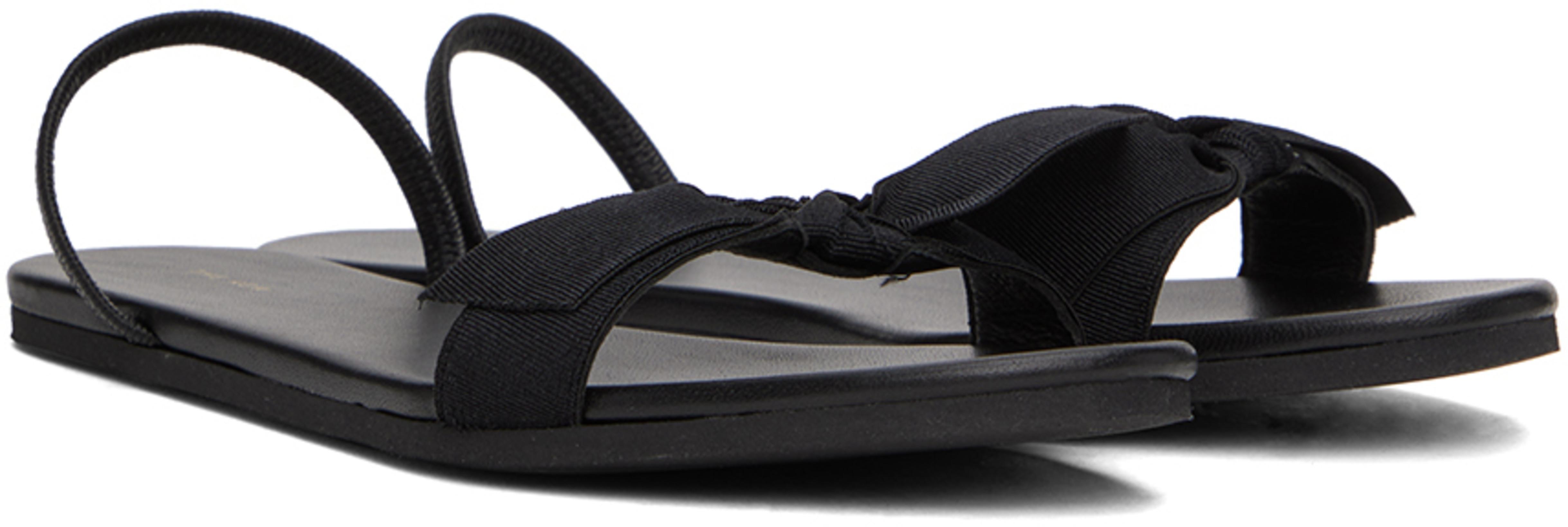 THE ROW Sofia Leather Shoulder Bag In Black