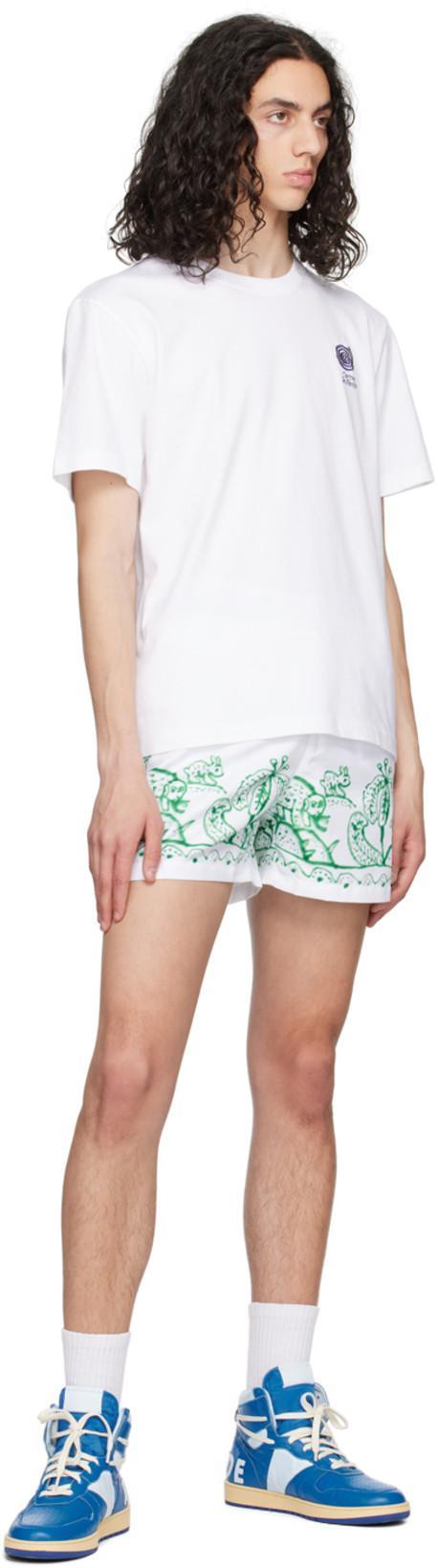 RHUDE Man Sneakers Blue Size 9 Leather