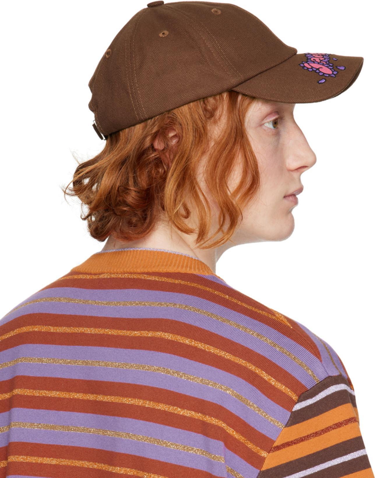JACQUEMUS Striped T-shirt In Orange,purple