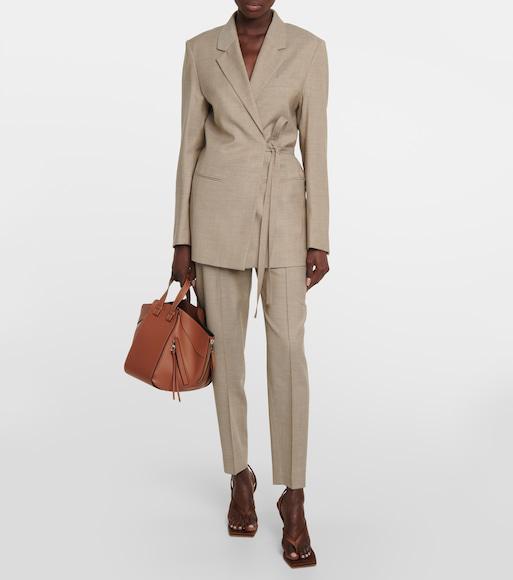 THE ROW Ash Cutout-detail Ribbed-knit Silk Top In Latte