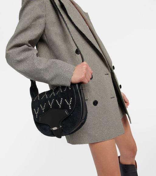 ISABEL MARANT Nevim Checked Double-breasted Crepe Blazer In Multicolor