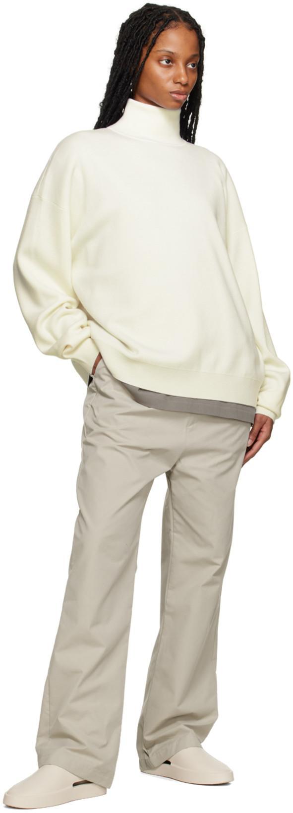 FEAR OF GOD High Neck Sweater In Cream