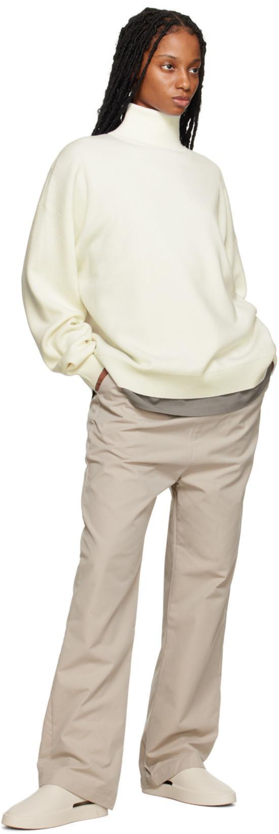 FEAR OF GOD High Neck Sweater In Cream