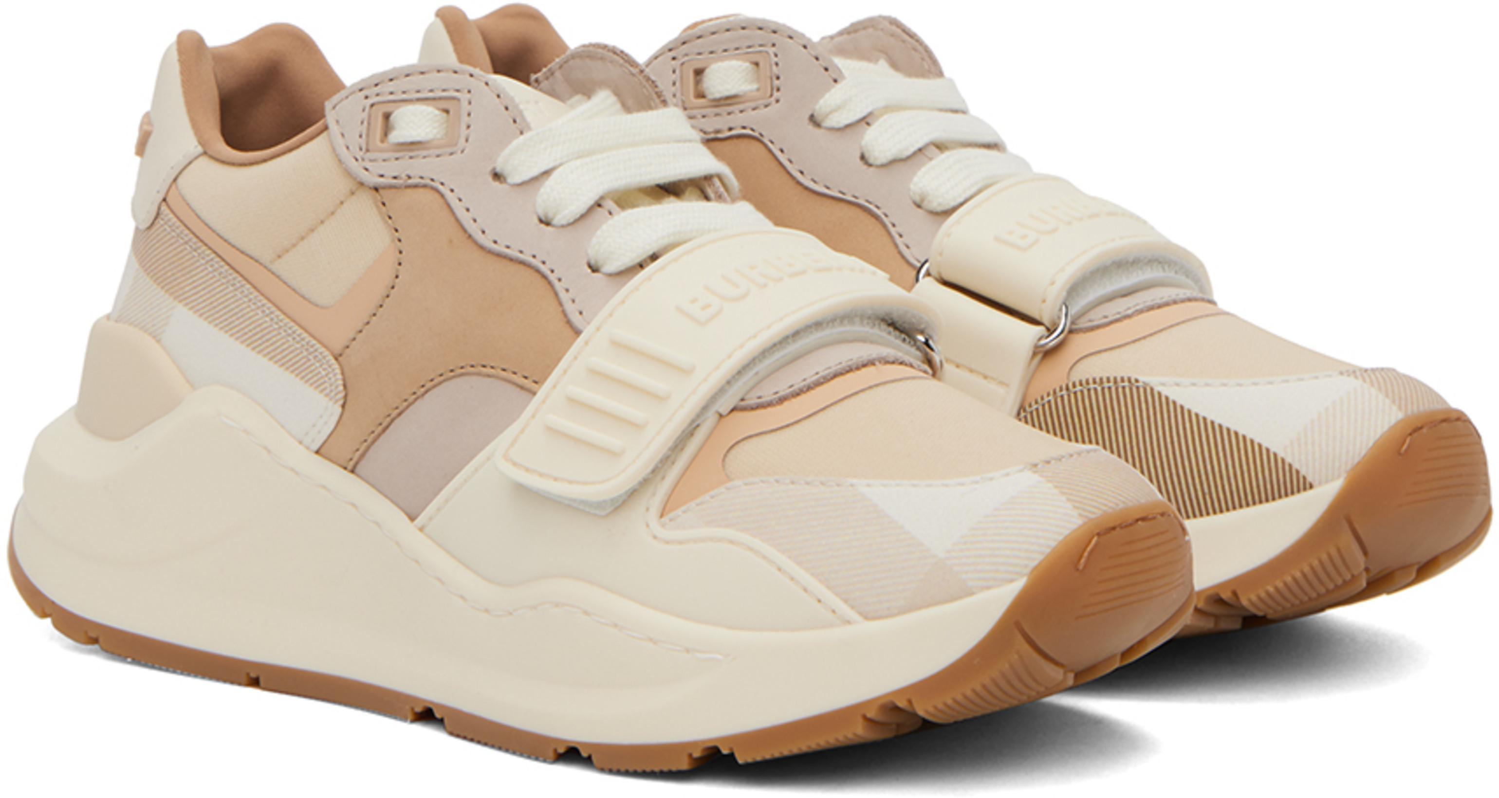 BURBERRY Brown Ekd Check Bodysuit In Dark Birch Brown Chk