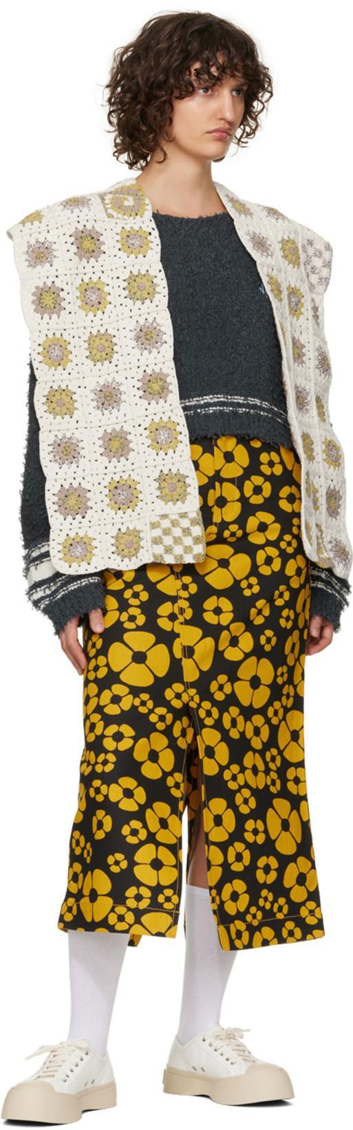 MARNI Color-block Low-top Sneakers In White