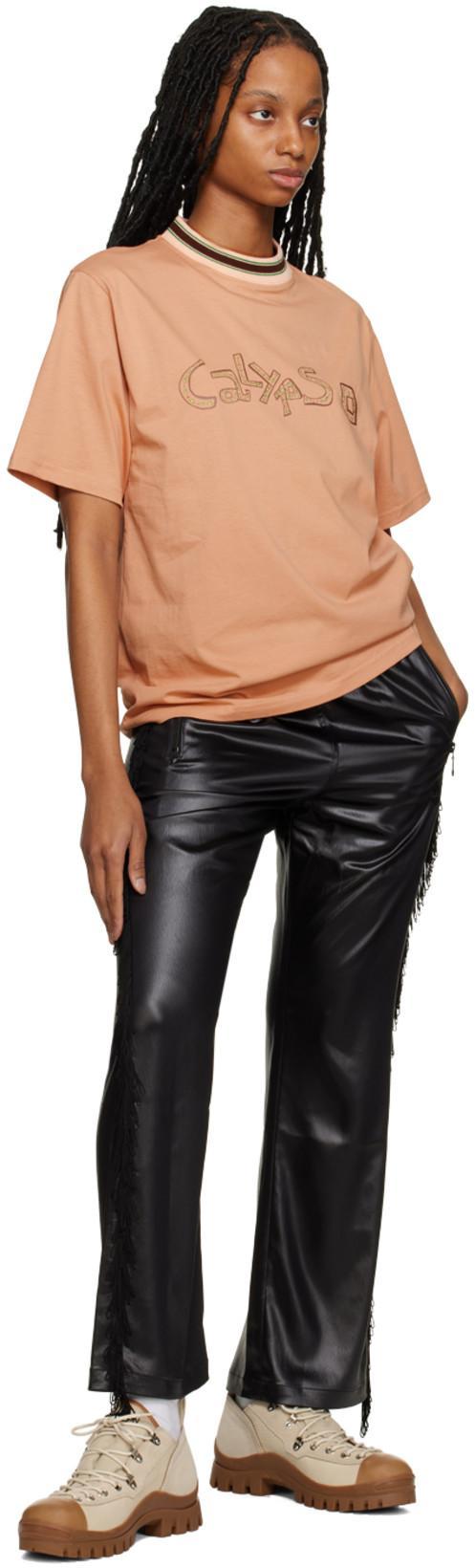 NEEDLES Black Fringe Track Pants In C-black