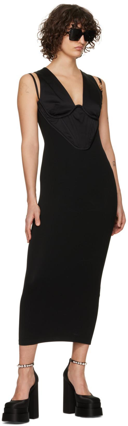 VERSACE Aevitas 140 Medusa Crystal-embellished Platform Sandals In Black