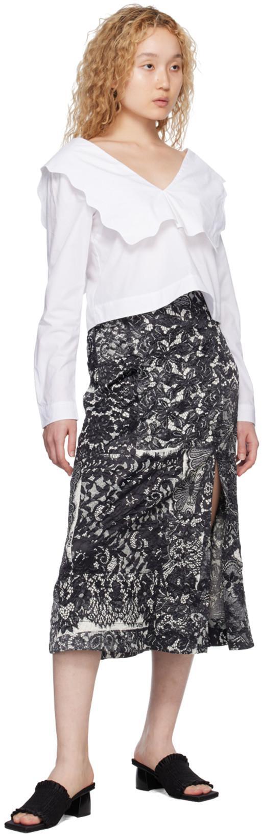 GANNI Smock 65mm Kitten-heel Mules In Black