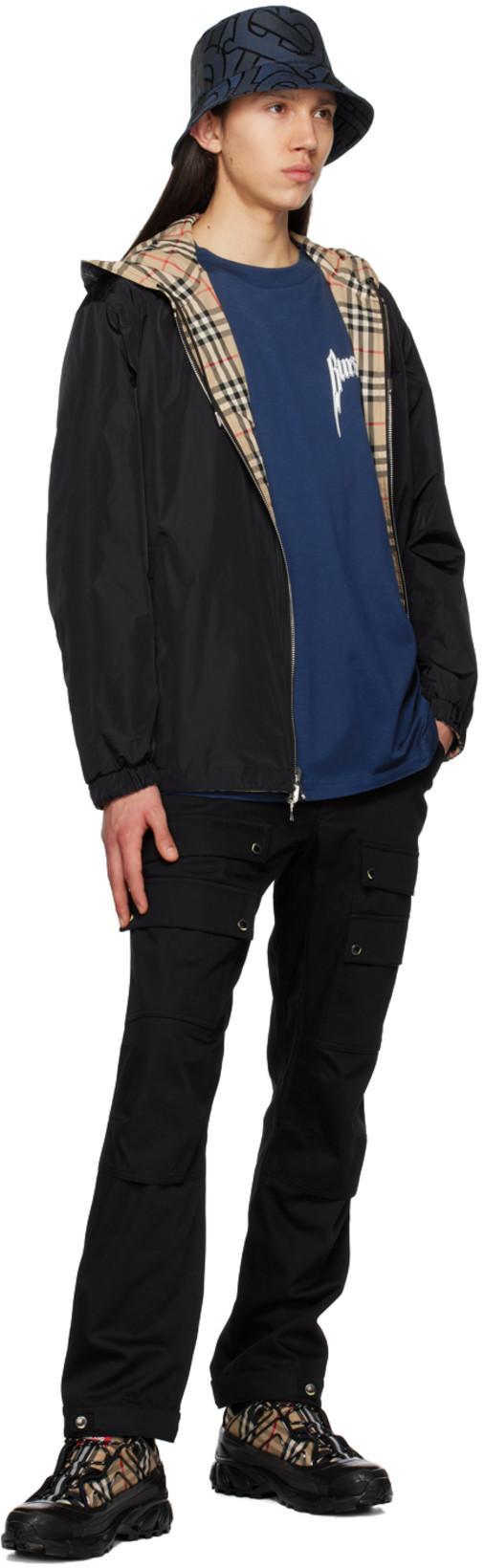 BURBERRY Check Twill Jacket In Beige